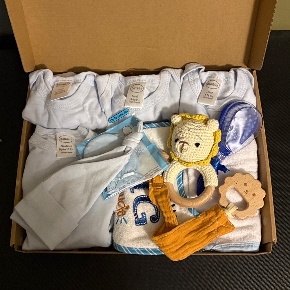 Baby boy Gown with hat up 16lbs 3 button up tshirt smalls a few more items